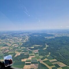 Flugwegposition um 11:54:10: Aufgenommen in der Nähe von Heidenheim, Deutschland in 1753 Meter